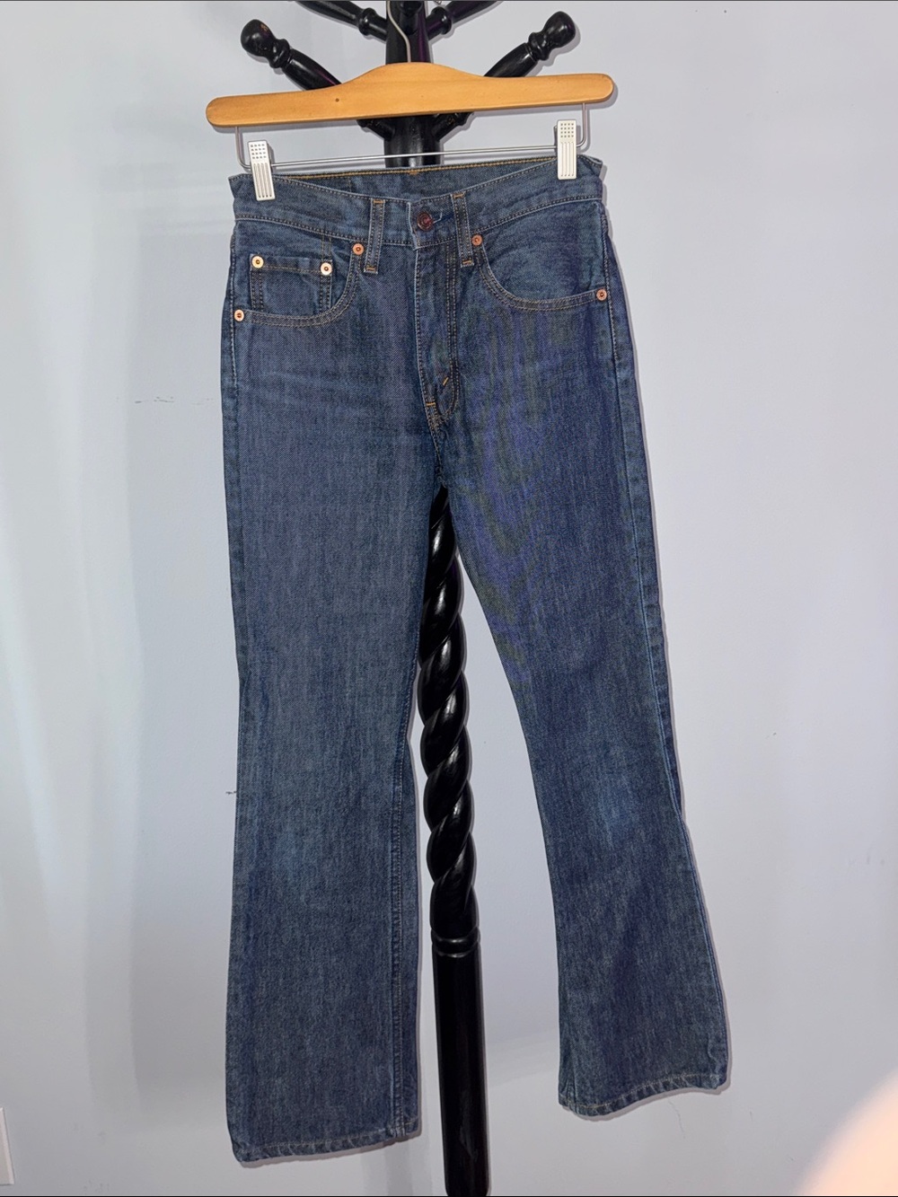 Women's Dark Blue Bootcut Jeans 17.1.B2